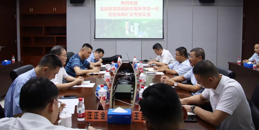 宝武资源高级副总裁朱学滨一行到访云顶集团 共商深入合作