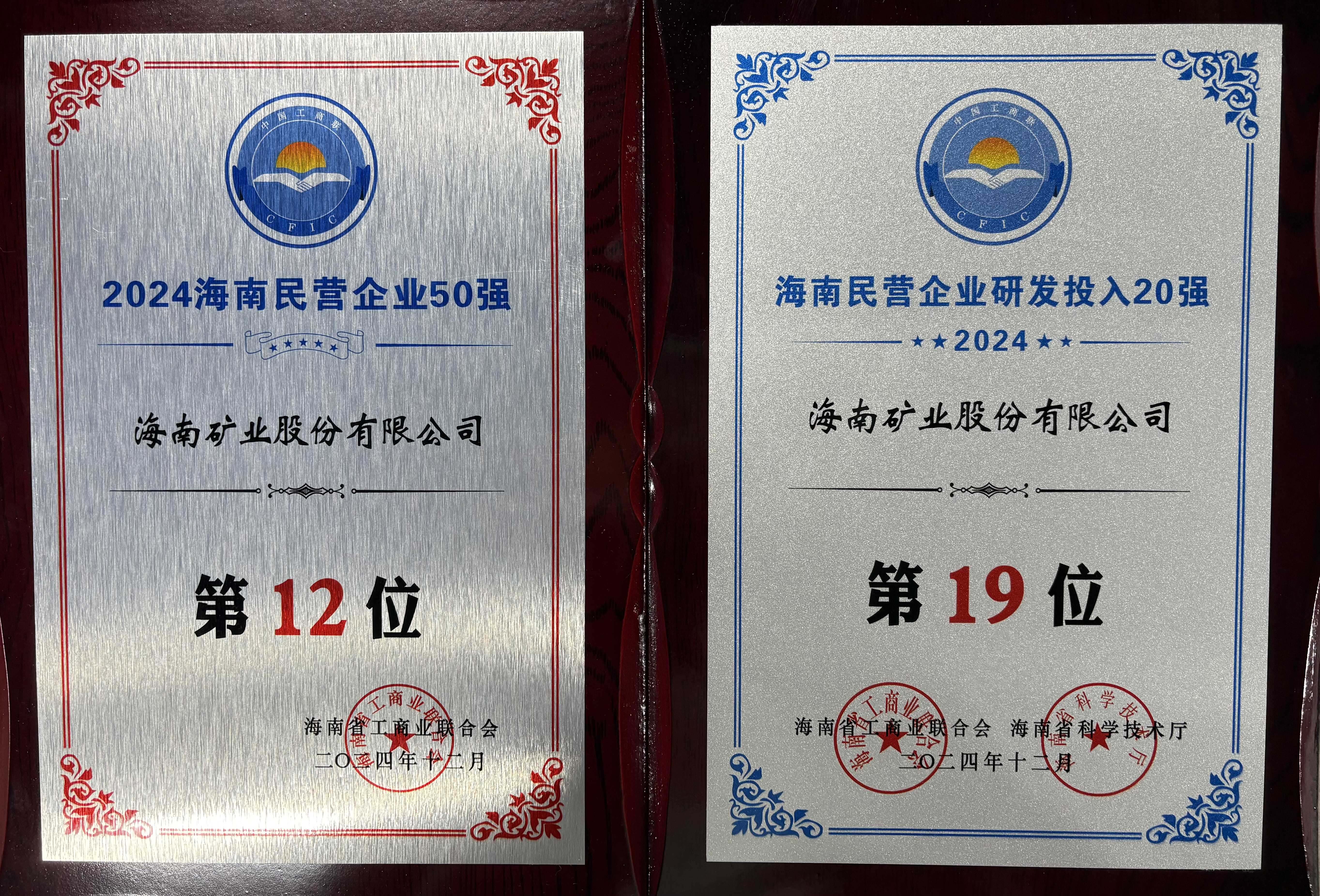 “2024海南民营企业50强”榜单颁布 云顶集团位列第12位