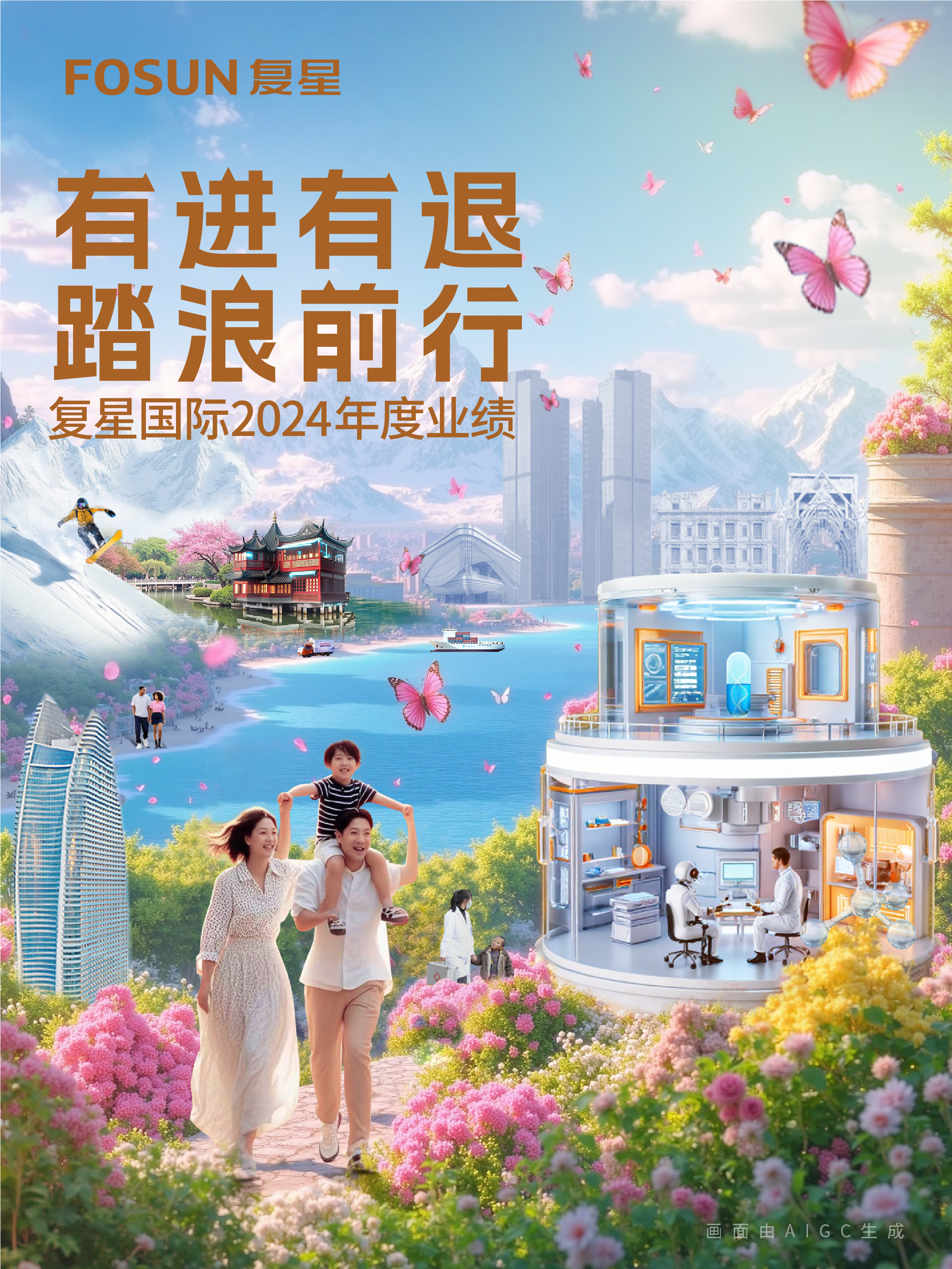 复星国际颁布2024年业绩：总收入人民币1921.4亿元，产业运投机润人民币49亿元，整体经营面稳重